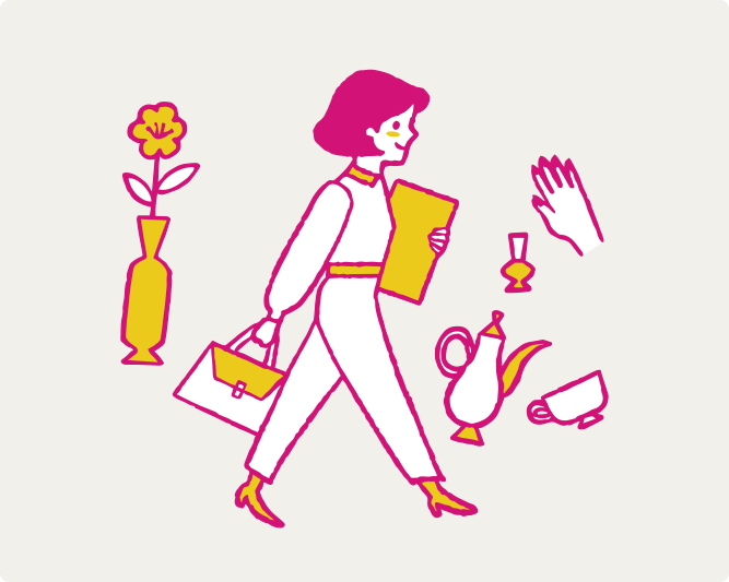 専属サポーターが丁寧に説明している様子